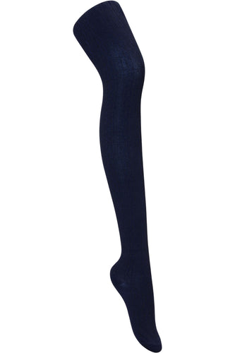 BBA Girls - Premium Quality Cable Knit Tights - Navy - 1 Pack