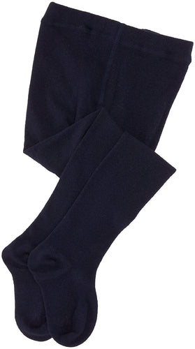 Girls - Footed Fleece Lined Tights - Navy - 1 Pack